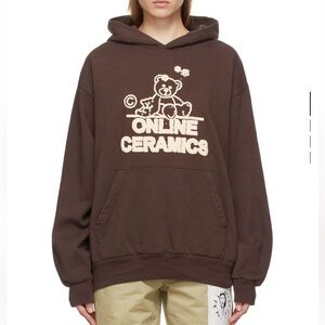 Online Ceramics | Teddy Bear Logo Hoodie | Brown